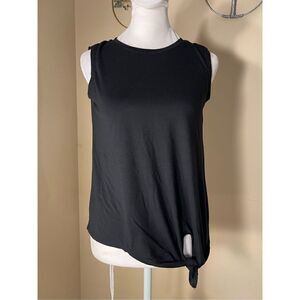 Old Navy Black Keyhole Back Tie Front Top Girls Large 10 - 12